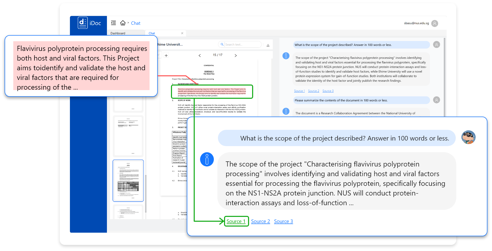 Document Intelligent Dialogue Interface